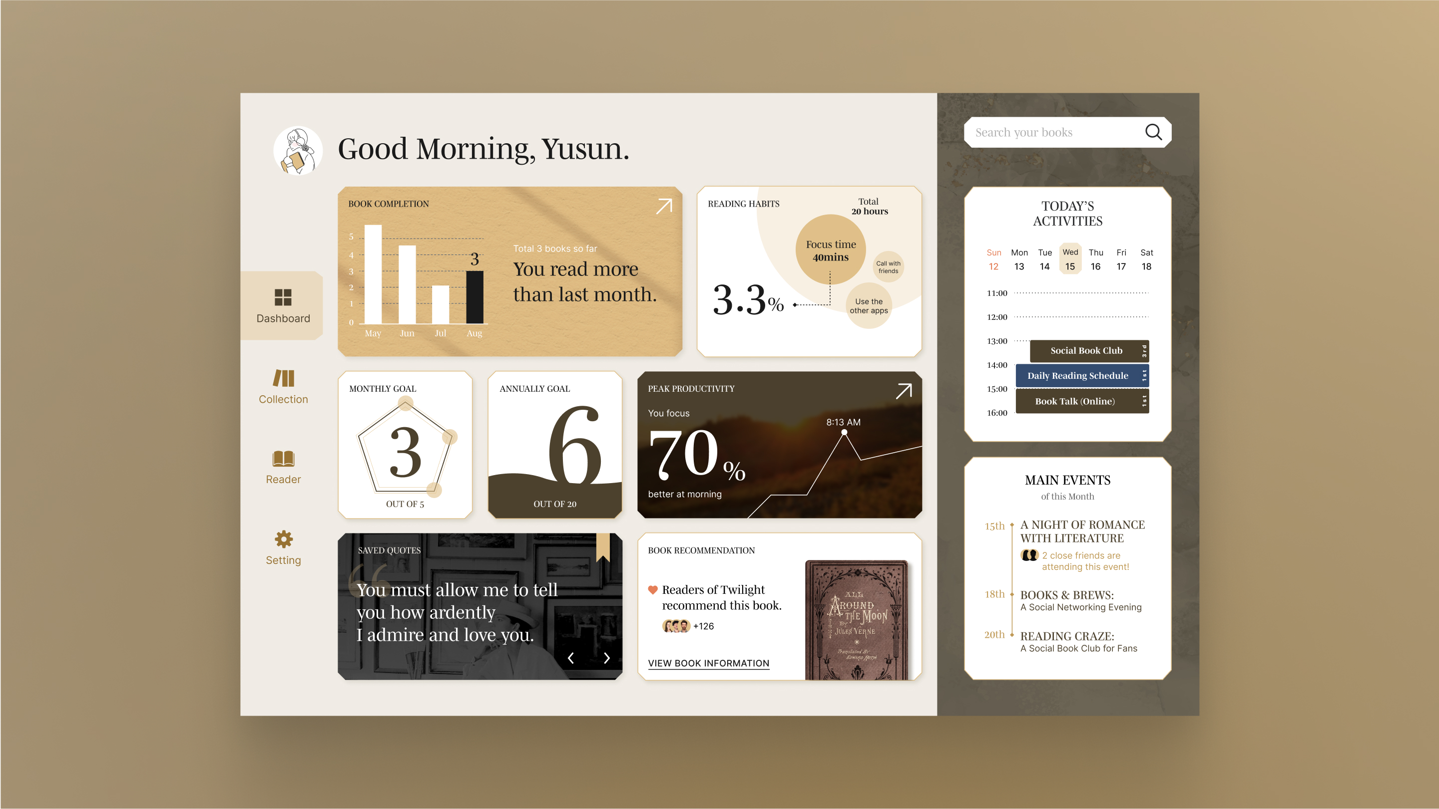 Dashboard design 3